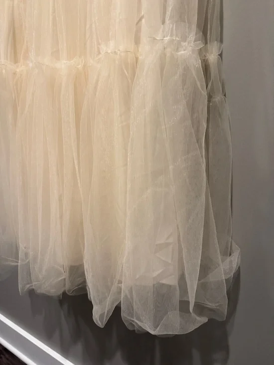 NWT Anthropologie Pinch Tiered Tulle  Overlay Skirt Sz L Ethereal Romantic Boho - Picture 5 of 16